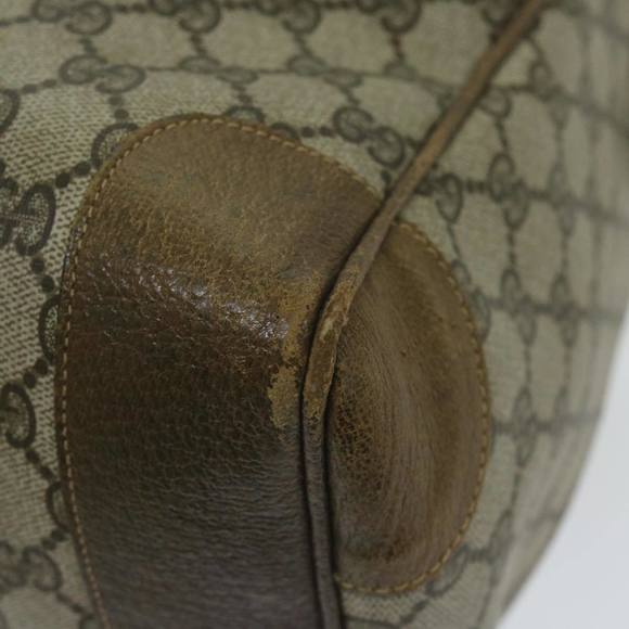 GUCCI Web Sherry Line GG Supreme Hand Bag Beige Red Green 39 018 4183 Auth ai754 - Picture 13 of 16